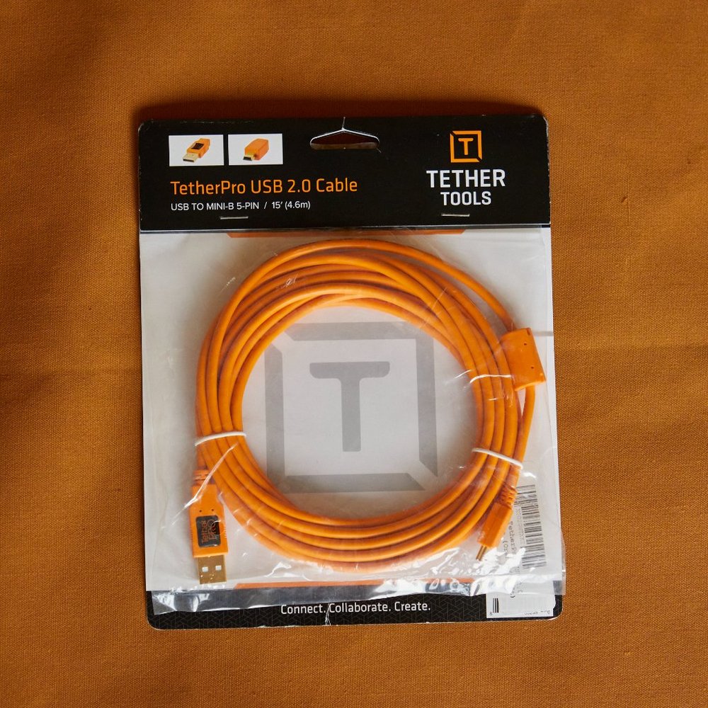 Tether Tools TetherPro USB 2.0 to Mini-B 5-Pin Cable | 15 ft